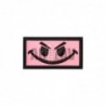 Evil Smile Rubber Patch Pink JTG