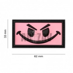 Evil Smile Rubber Patch Pink JTG