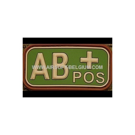 BLOOD PVC PATCH AB POS (Multicam)