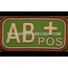 BLOOD PVC PATCH AB POS (Multicam)