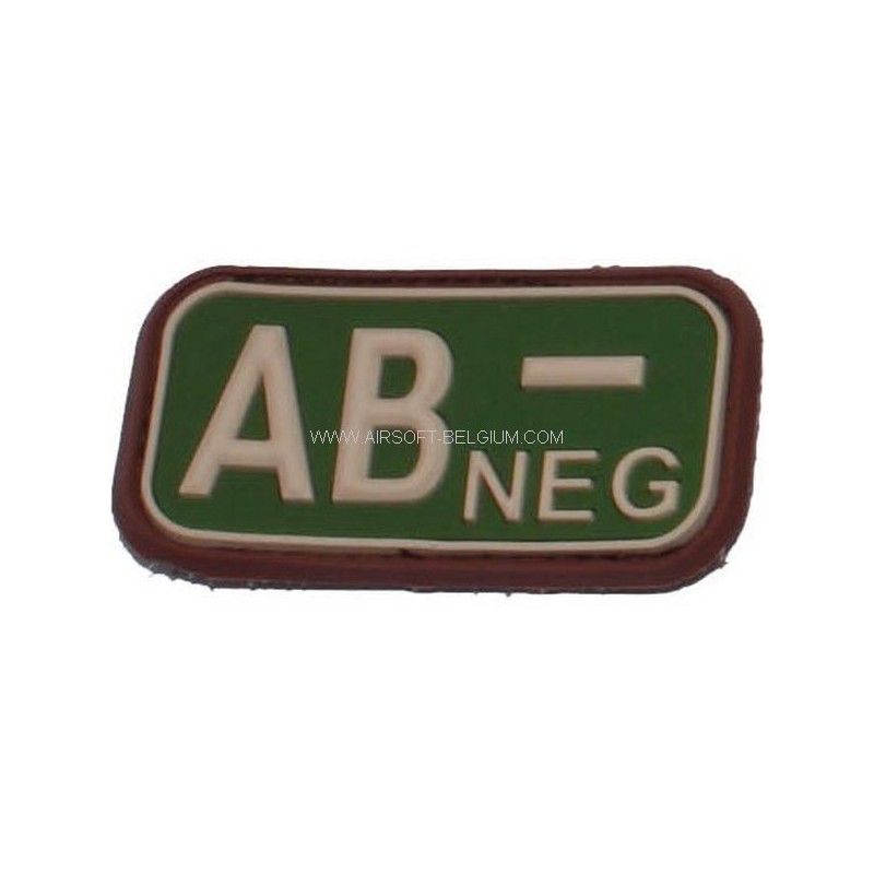 BLOOD PVC PATCH AB NEG (Multicam)