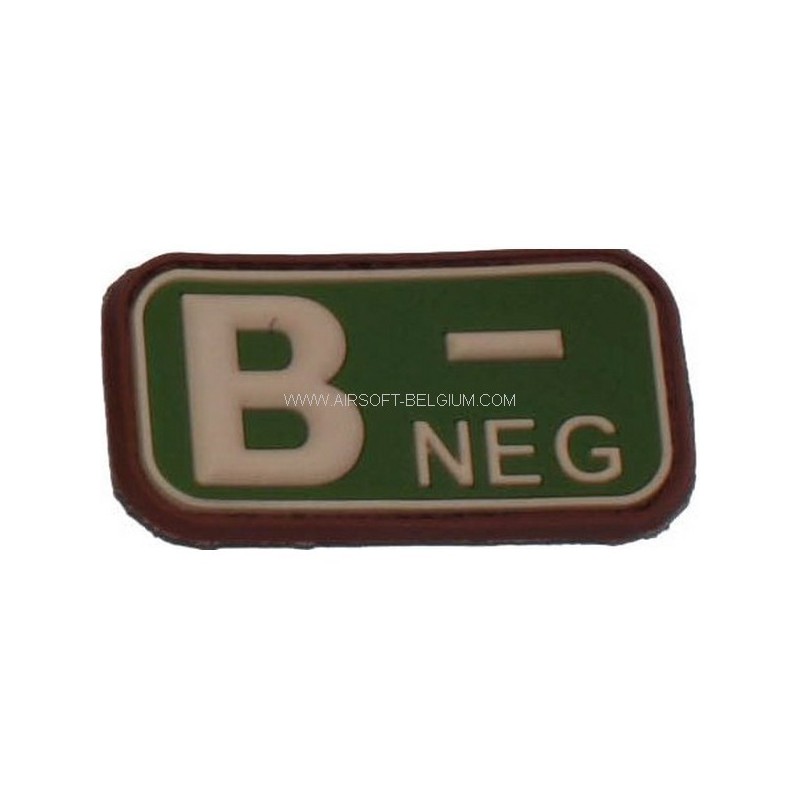 BLOOD PVC PATCH B NEG (Multicam)