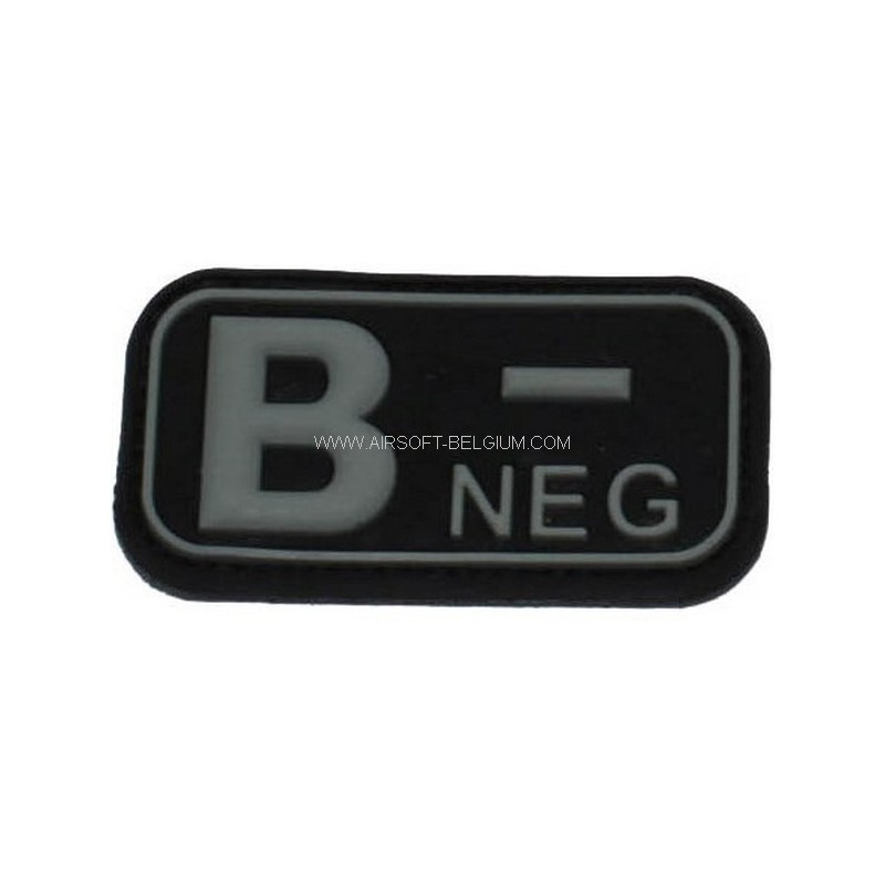 BLOOD PVC PATCH B NEG (SWAT)