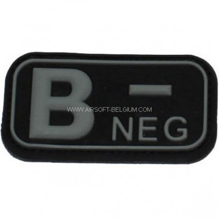 BLOOD PVC PATCH B NEG (SWAT)