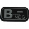 BLOOD PVC PATCH B NEG (SWAT)
