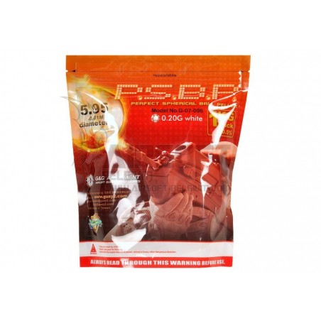 0.20g Perfect BB 5000rds White   G&G