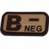 BLOOD PVC PATCH B NEG (TAN)