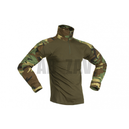 Combat Shirt L Woodland Invader Gear
