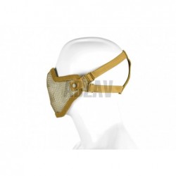 Steel Half Face Mask  Tan Invader Gear