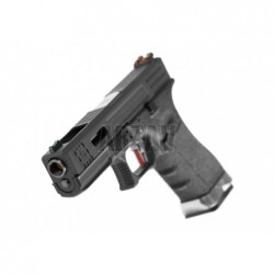 WE17 Custom BK Silver Barrel Metal Version GBB