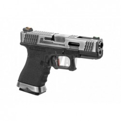 WE19 Custom SV Silver Barrel Metal Version GBB