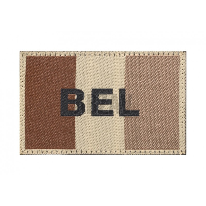 Belgium Flag Patch Desert Clawgear