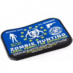 Zombie Hunter Rubber Patch Color JTG