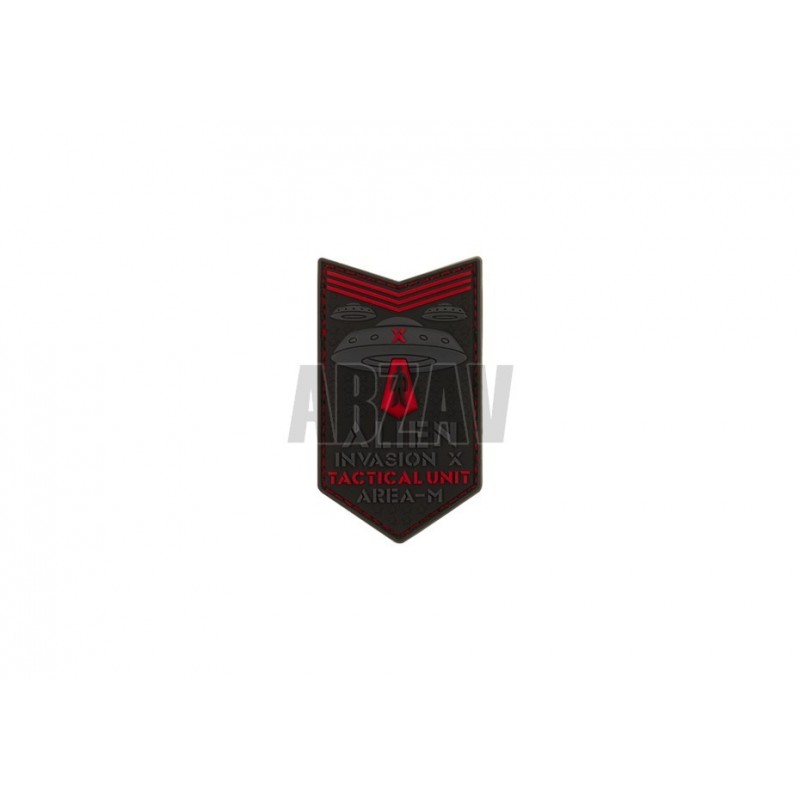 Alien Invasion Tactical Unit Rubber Patch Red JTG