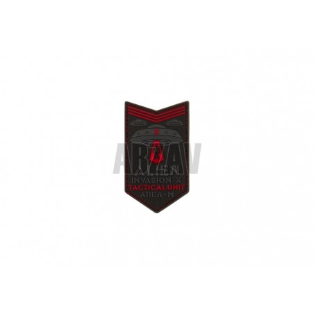 Alien Invasion Tactical Unit Rubber Patch Red JTG