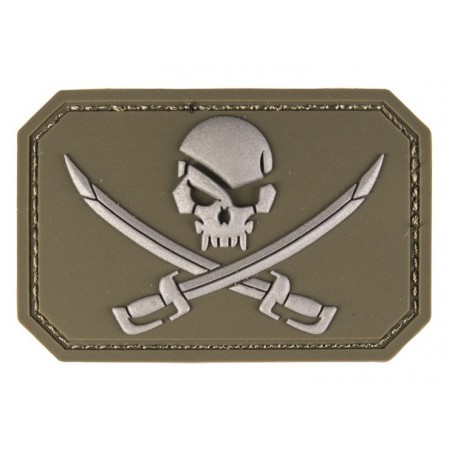 Patch Tête de mort + sabre OD Green