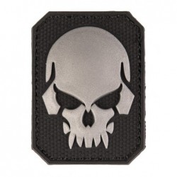Patch PVC Tête de mort Noir