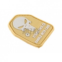 SAPI Skull Rubber Patch Desert JTG