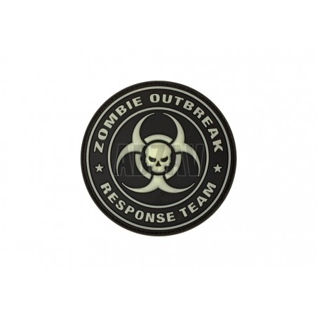 Zombie Outbreak Rubber Patch Glow in the Dark JTG
