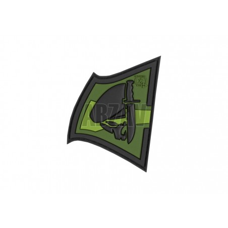Rebel Skull Rubber Patch Forest JTG