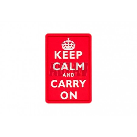 Keep Calm Rubber Patch Color JTG