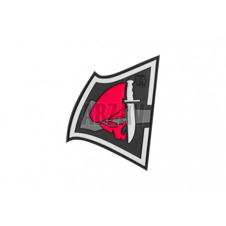 Rebel Skull Rubber Patch Color JTG