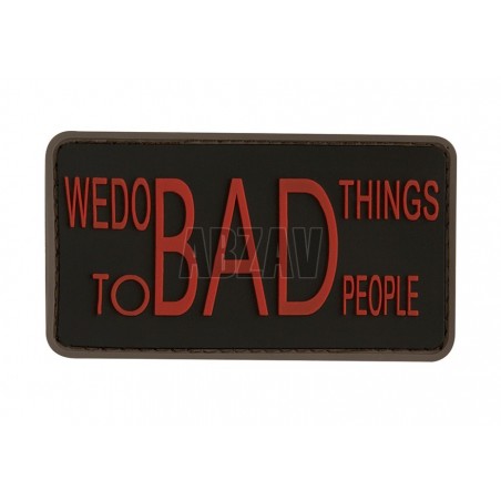 We do bad Things Rubber Patch Blackmedic JTG