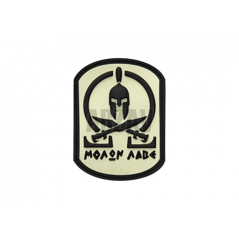 Molon Labe Rubber Patch White JTG