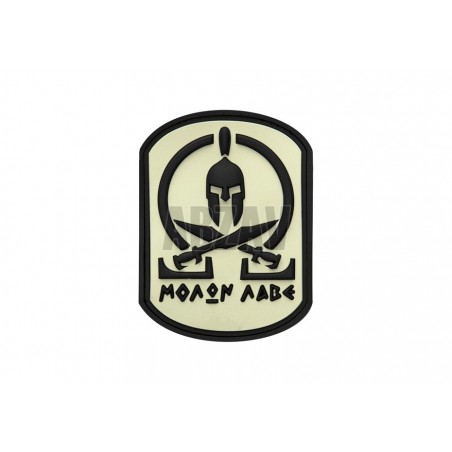 Molon Labe Rubber Patch White JTG