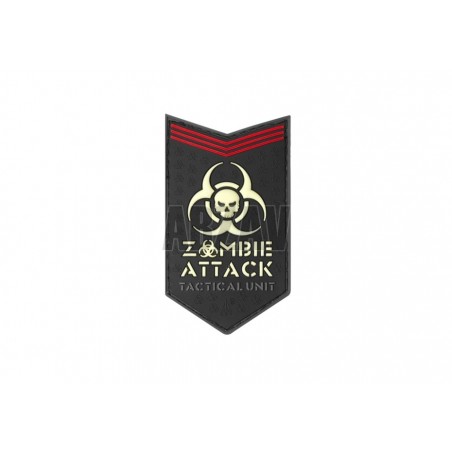 Zombie Attack Rubber Patch Glow in the Dark JTG