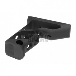 CNC Keymod Long Angled Grip  Black Metal