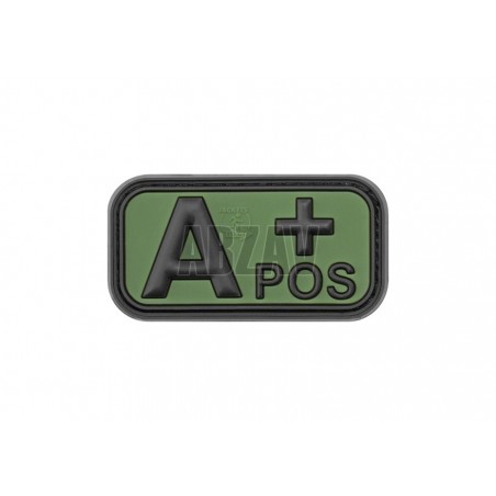 Bloodtype Rubber Patch A Pos Forest JTG