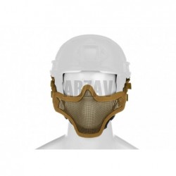 Steel Half Face Mask FAST Version Tan Invader Gear