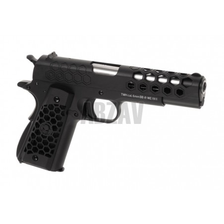 M1911 Hex Cut Full Metal GBB Black WE