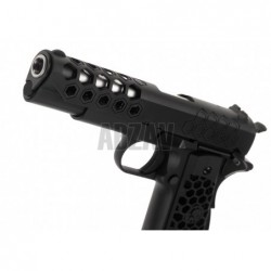 M1911 Hex Cut Full Metal GBB Black WE