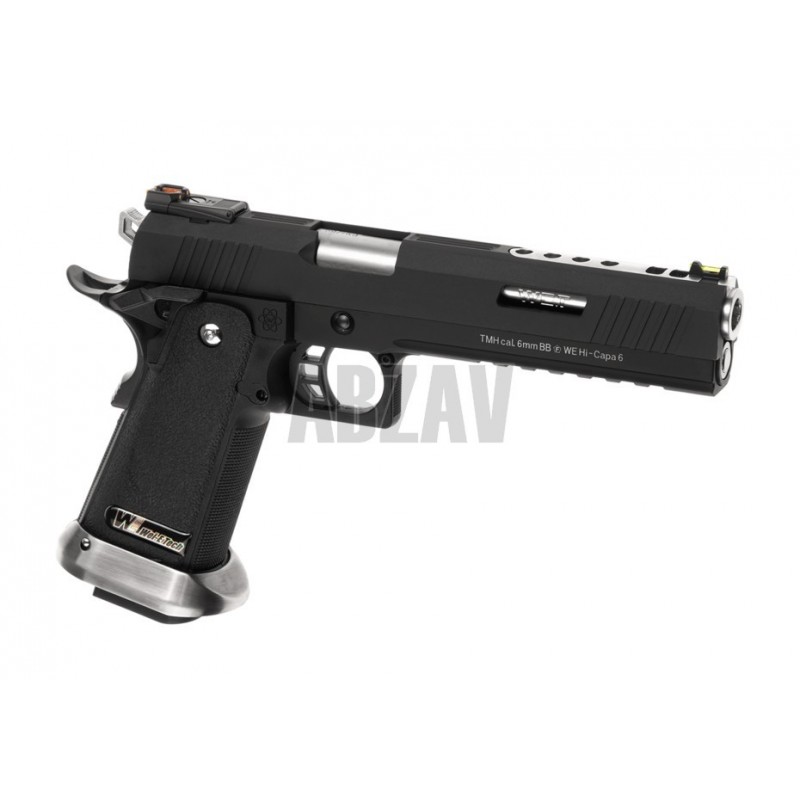 Hi-Capa 6 Force A Silver Barrel Full Metal GBB Dual Tone WE