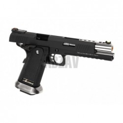 Hi-Capa 6 Force A Silver Barrel Full Metal GBB Dual Tone WE