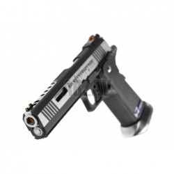 Hi-Capa 6 Force A Silver Barrel Full Metal GBB Dual Tone WE