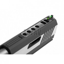 Hi-Capa 6 Force A Silver Barrel Full Metal GBB Dual Tone WE