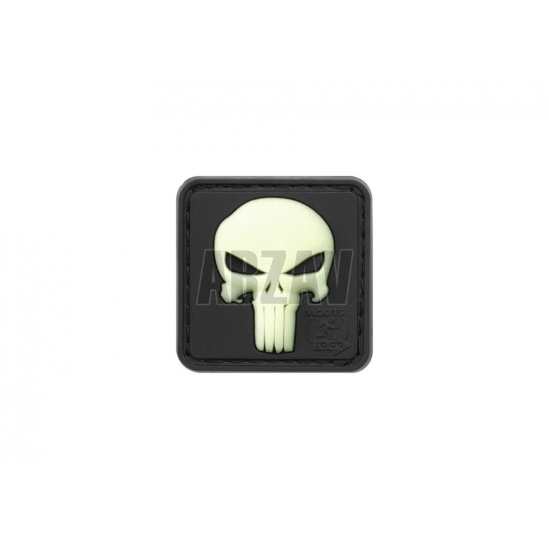 Punisher Rubber Patch Glow in the Dark JTG