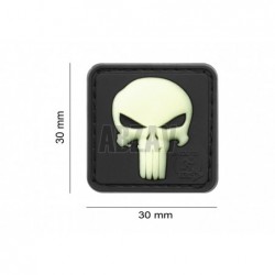 Punisher Rubber Patch Glow in the Dark JTG