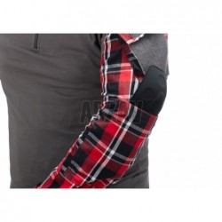Flannel Combat Shirt Red M Invader Gear