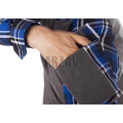 Flannel Combat Shirt Blue M Invader Gear