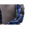 Flannel Combat Shirt Blue M Invader Gear