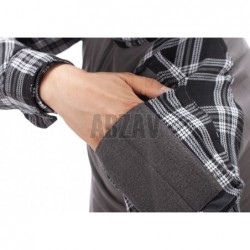 Flannel Combat Shirt Black S Invader Gear